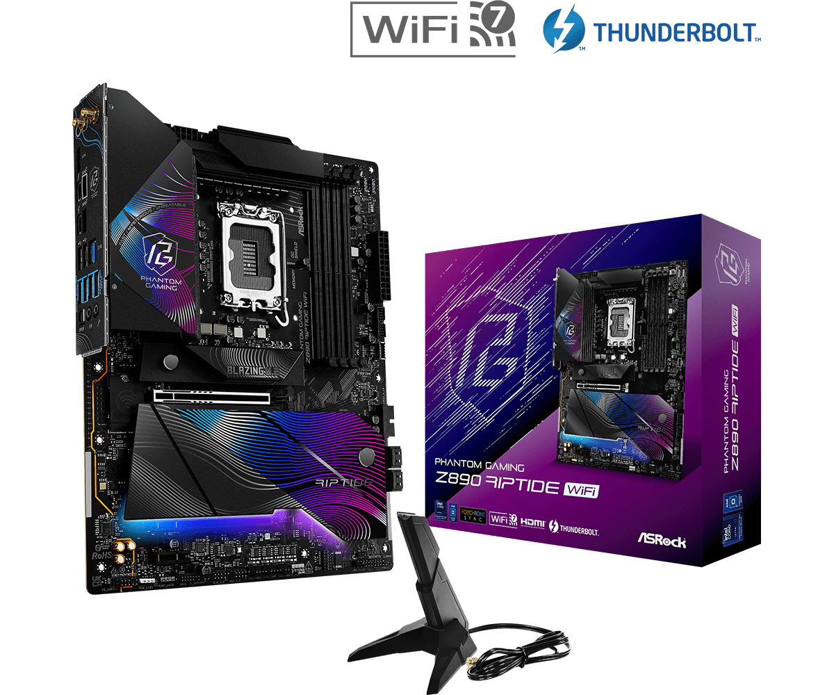 ASRock Z890 Riptide WiFi LGA 1851 ATX Motherboard - Newegg.com